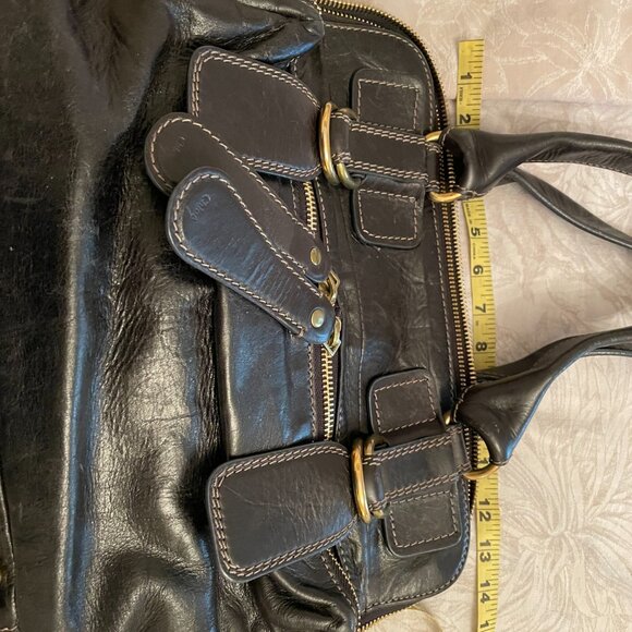 CHLOE Black Leather Handbag - Picture 2 of 15